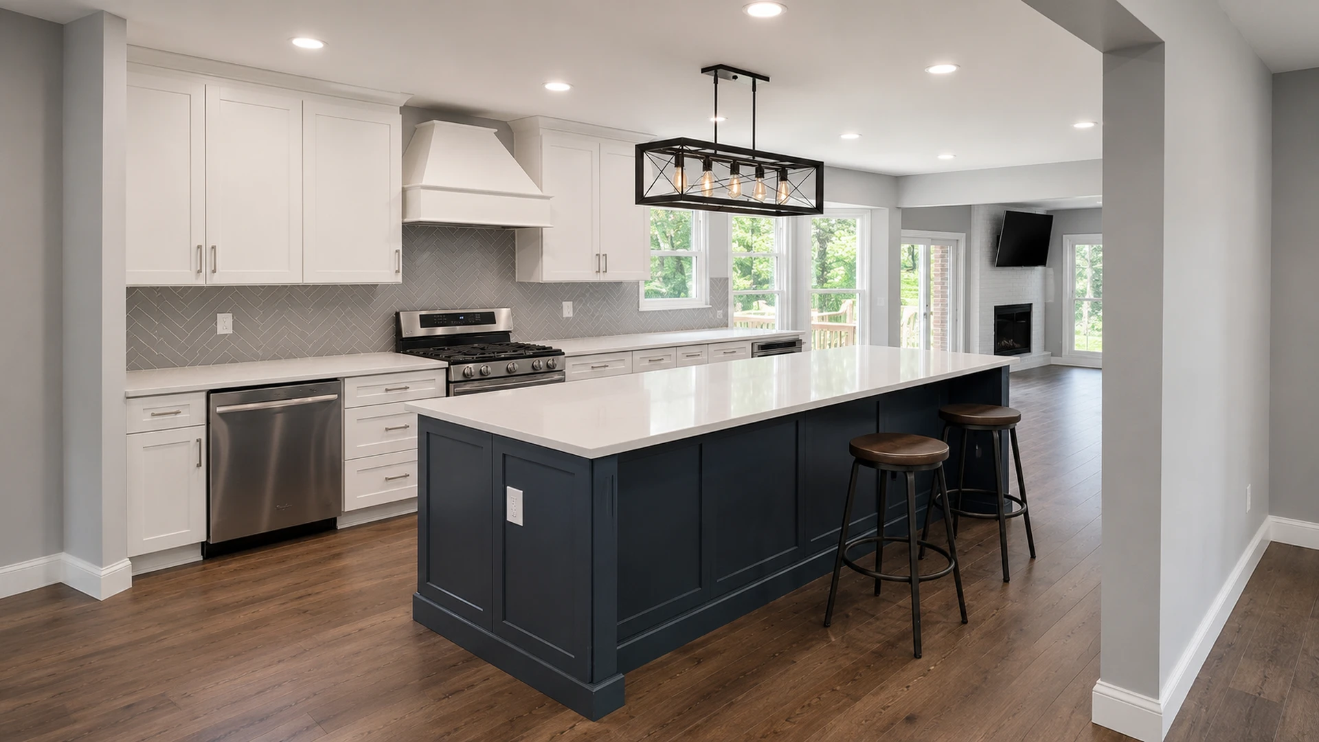 Completed kitchen remodel by KNA Remodeling